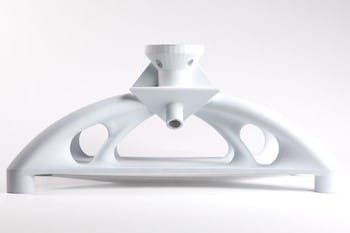 A PA 12 white robotic end of arm tool