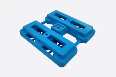 3D Printed Robotic Part Dyed Blue